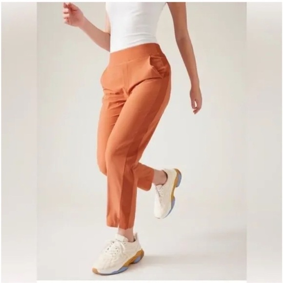 ATHLETA Women's Brooklyn Ankle Pants in Sunbaked Clay Size 10 - Picture 1 of 14